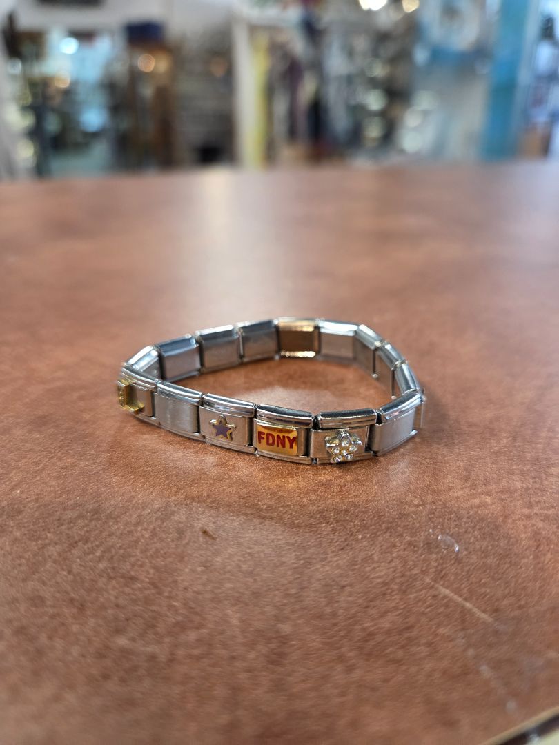 Stainless Steel Italian Charm Bracelet