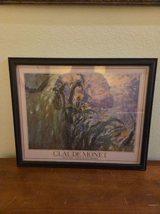 Claude Monet Les Iris Jaunes print