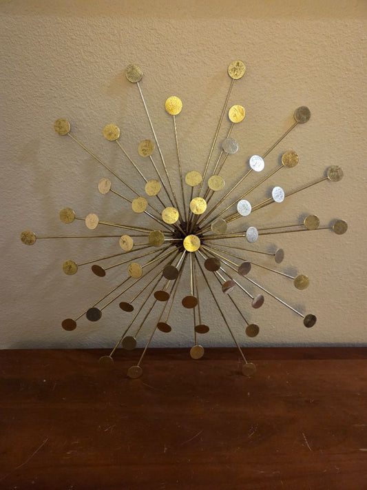 MCM Gold Sunburst Wall Art