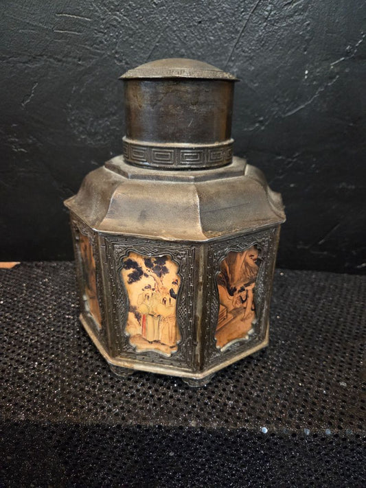 Antique Chinese Bronze Tea Caddy