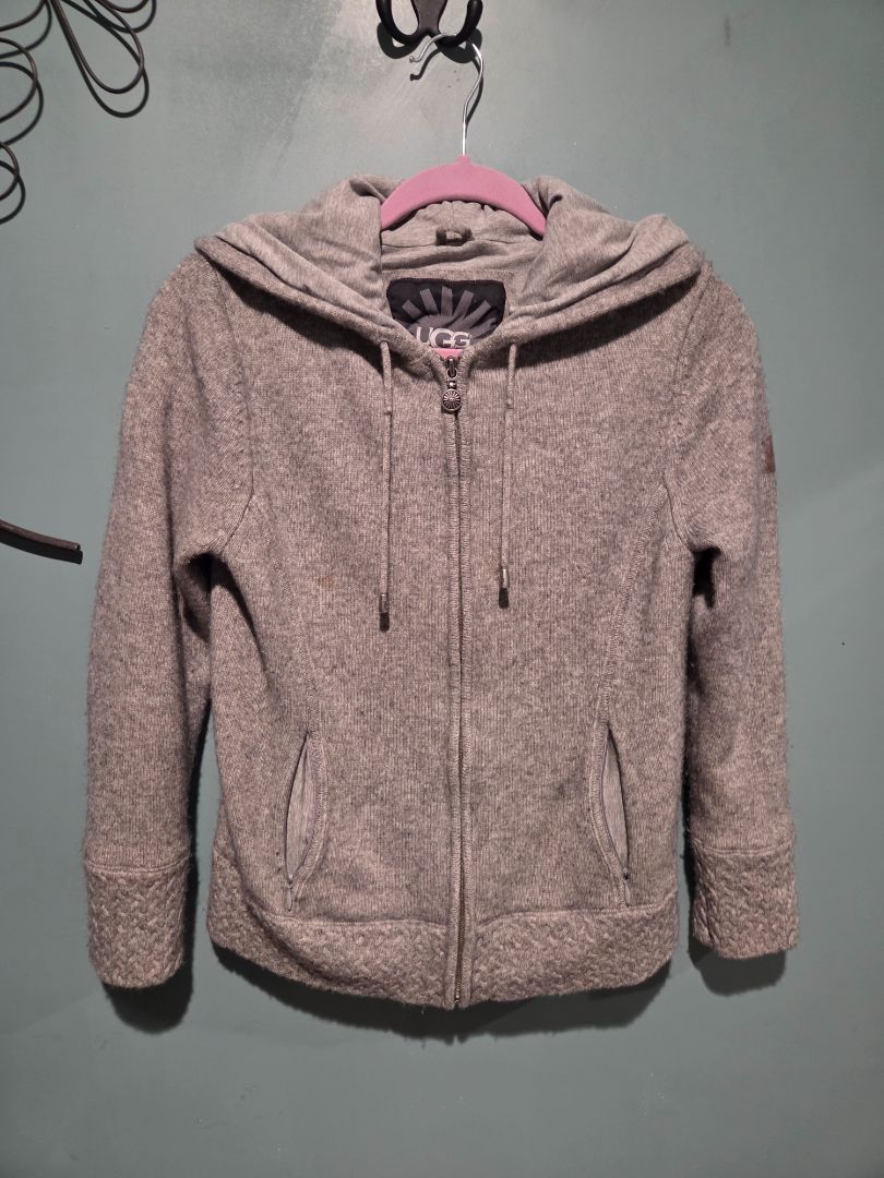 Ugg (sz L) Full Zip Hoodie Cashmere, Wool and Cotton