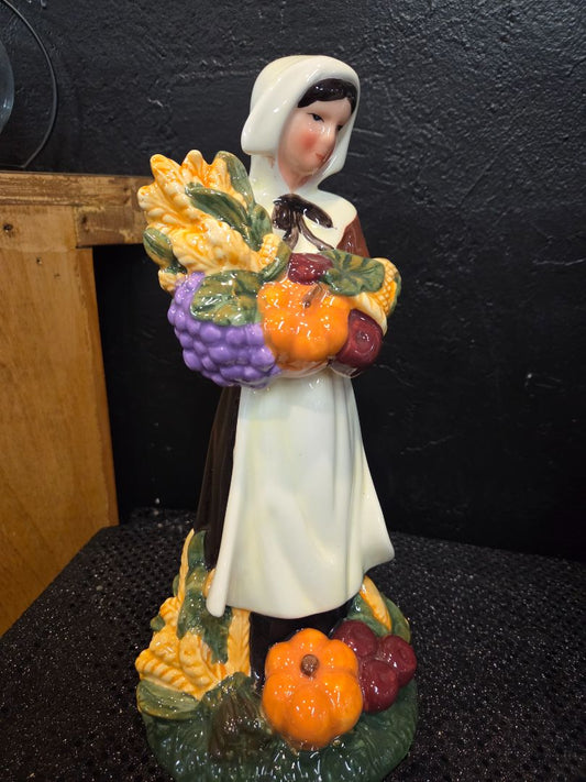 Ceramic Woman Pilgrim