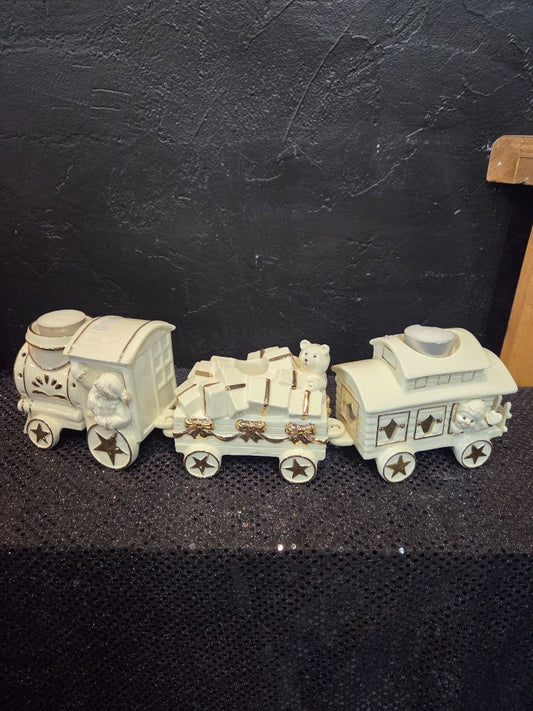 Mikasa Porcelain Christmas Train Holiday Candle Holder