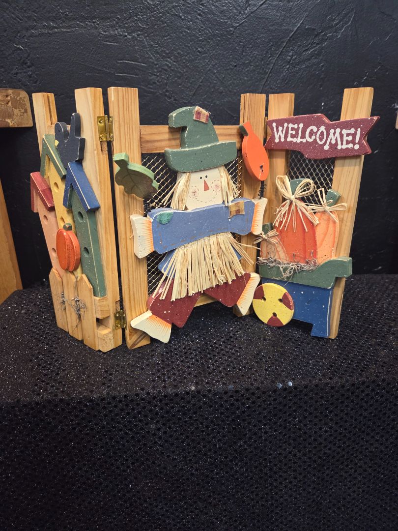 Halloween Wooden Fence Sign