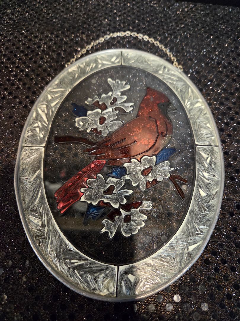 Hand Painted Red Cardinal