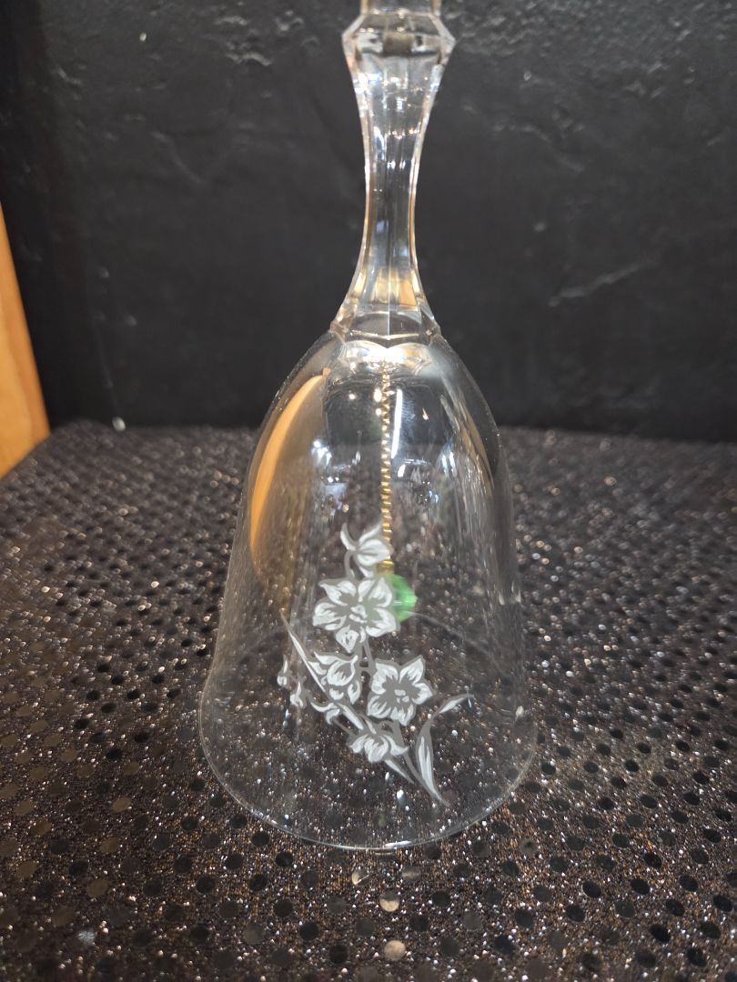 Etched Crystal Bell