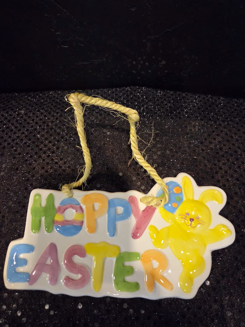 Hoppy Easter Ceramic Sign