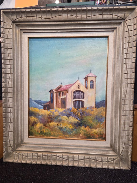 Artisan-Signed Ginnie Seifert Southwestern Adobe Church