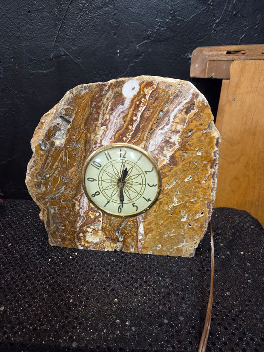 MCM Lanshire Clock in Agate