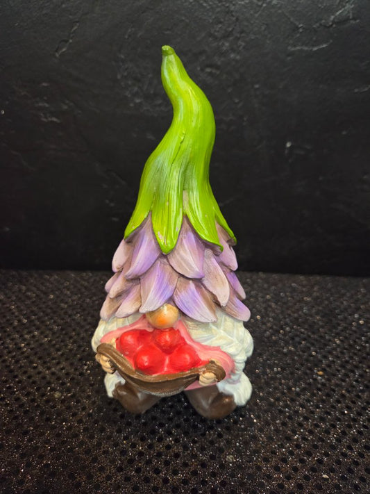 Flower Hat Gnome carrying fruit