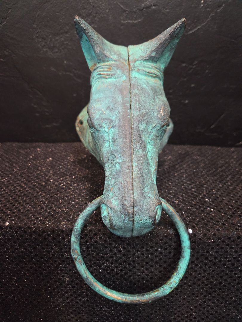 Cast Iron Horse Head Door Knocker Wall Mount