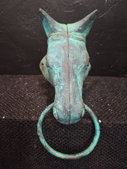 Cast Iron Horse Head Door Knocker Wall Mount
