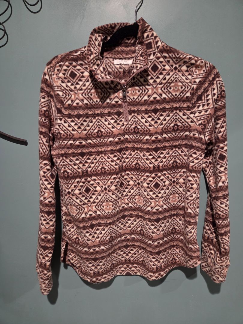 Maurices Women Geo Print 1/4 zip Fleece