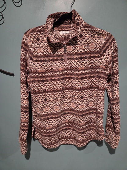 Maurices Women Geo Print 1/4 zip Fleece