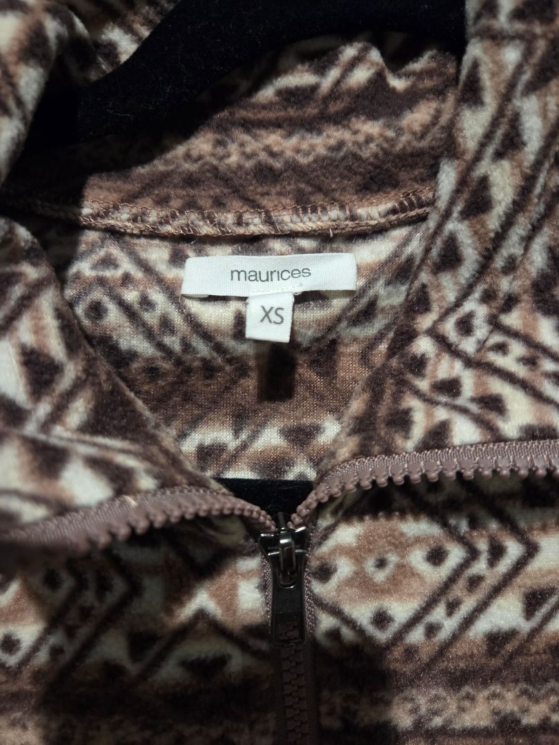 Maurices Women Geo Print 1/4 zip Fleece