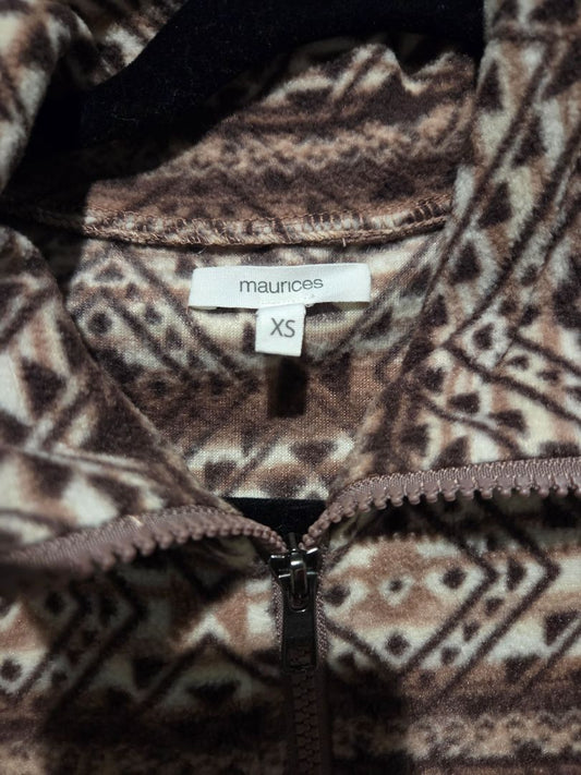 Maurices Women Geo Print 1/4 zip Fleece