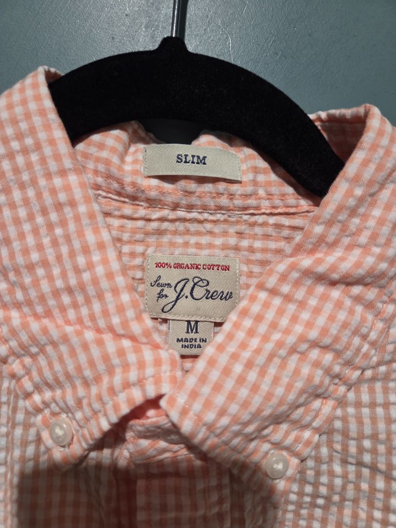 J.Crew 100% Organic Cotton Slim Poplin Shirt (sz M)