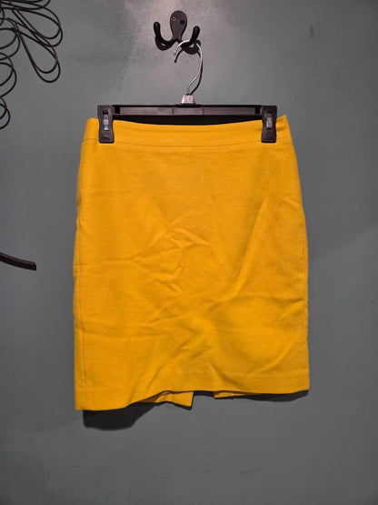 J.Crew The Pencil Skirt Yellow (sz 0)