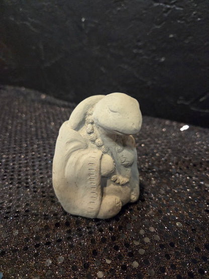 Meditating Turtle W/Prayer Beads Garden Stone Statue