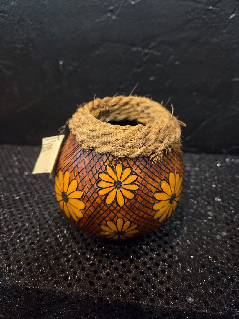Hand Carved Gourd
