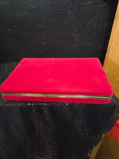 Vintage Jewelry Case Red Velvet