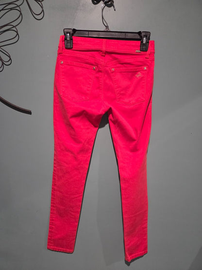 DL1961 Angle Mid Rise SKinny Ankle Pants Pink (sz 25)