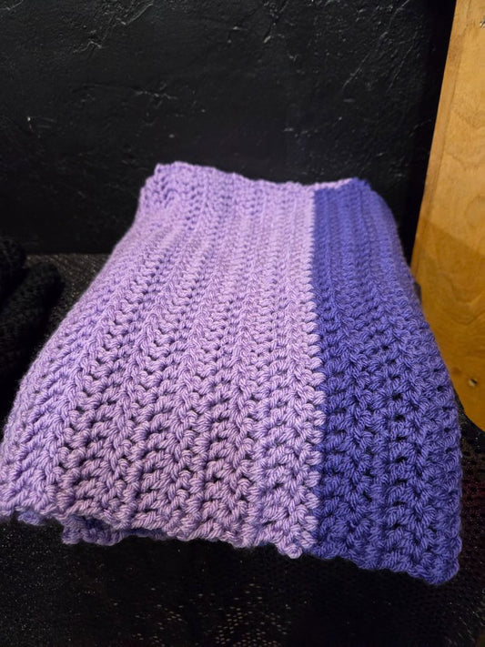 HAND-MADE Purple Scarf