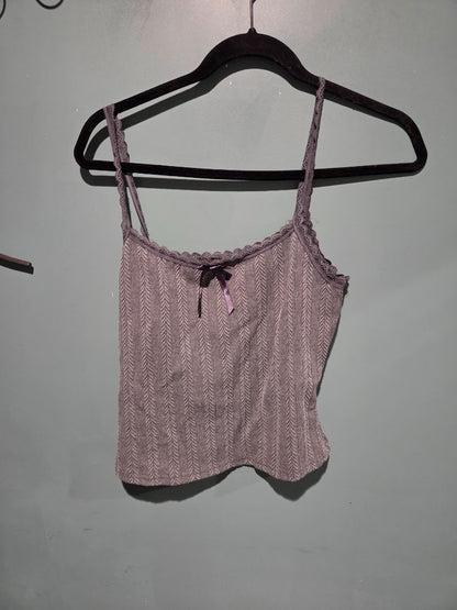 Women's Grey Lace Top (sz L)