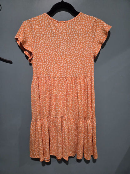 Jessica Simpson Orange Floral Dress