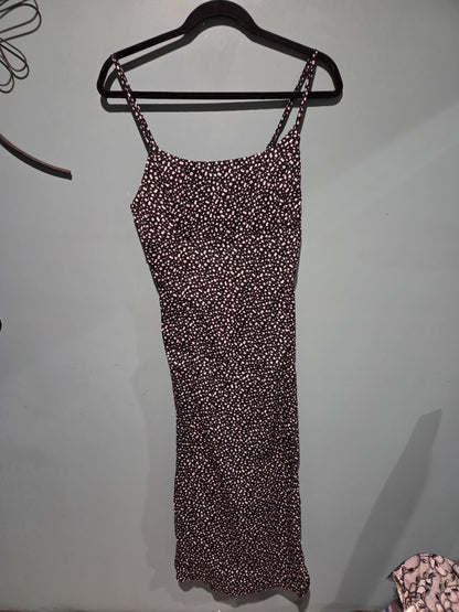 Shein Black with White Flowers Dress (sz L)