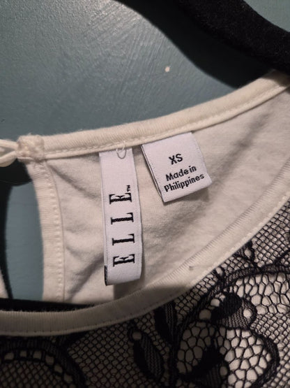 Elle White Knit Top (sz XS)