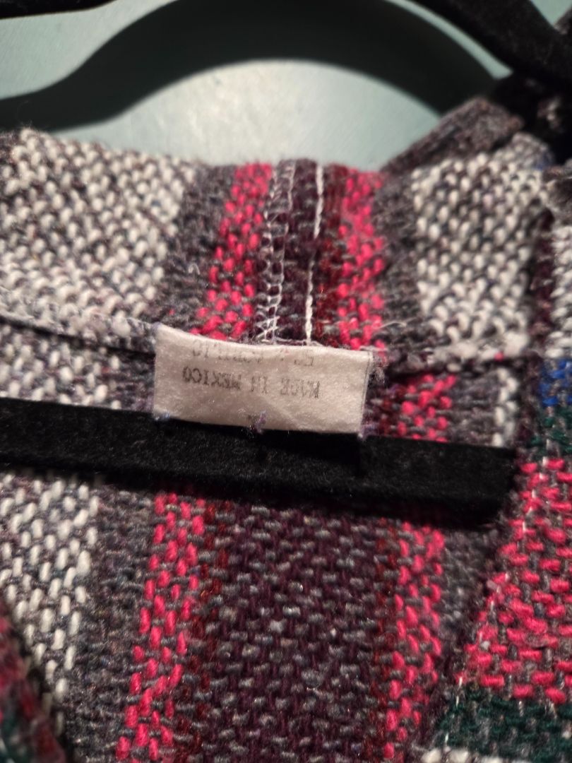 Stiped Baja Hoodie Made in Mexico (sz L)
