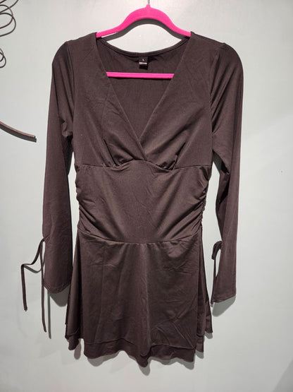Black Tunic Style Dress (sz L)