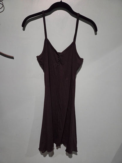 Dazy Black Knit Spaghetti Strap Dress (sz L)