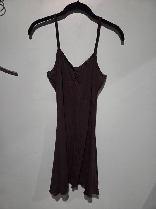 Dazy Black Knit Spaghetti Strap Dress (sz L)