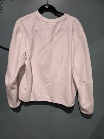 Nike Tech Fleece Crewneck Sweater White/Black (sz L)