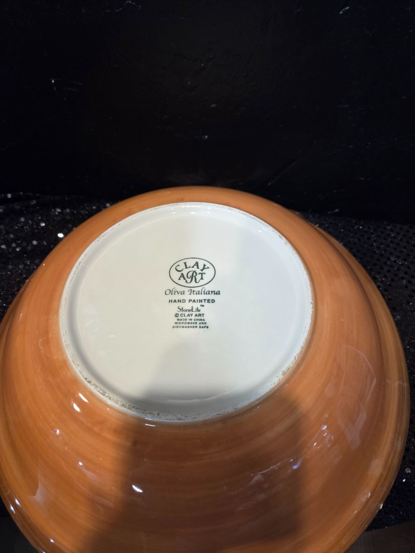 Clay Art Oliva Italiana Bowl