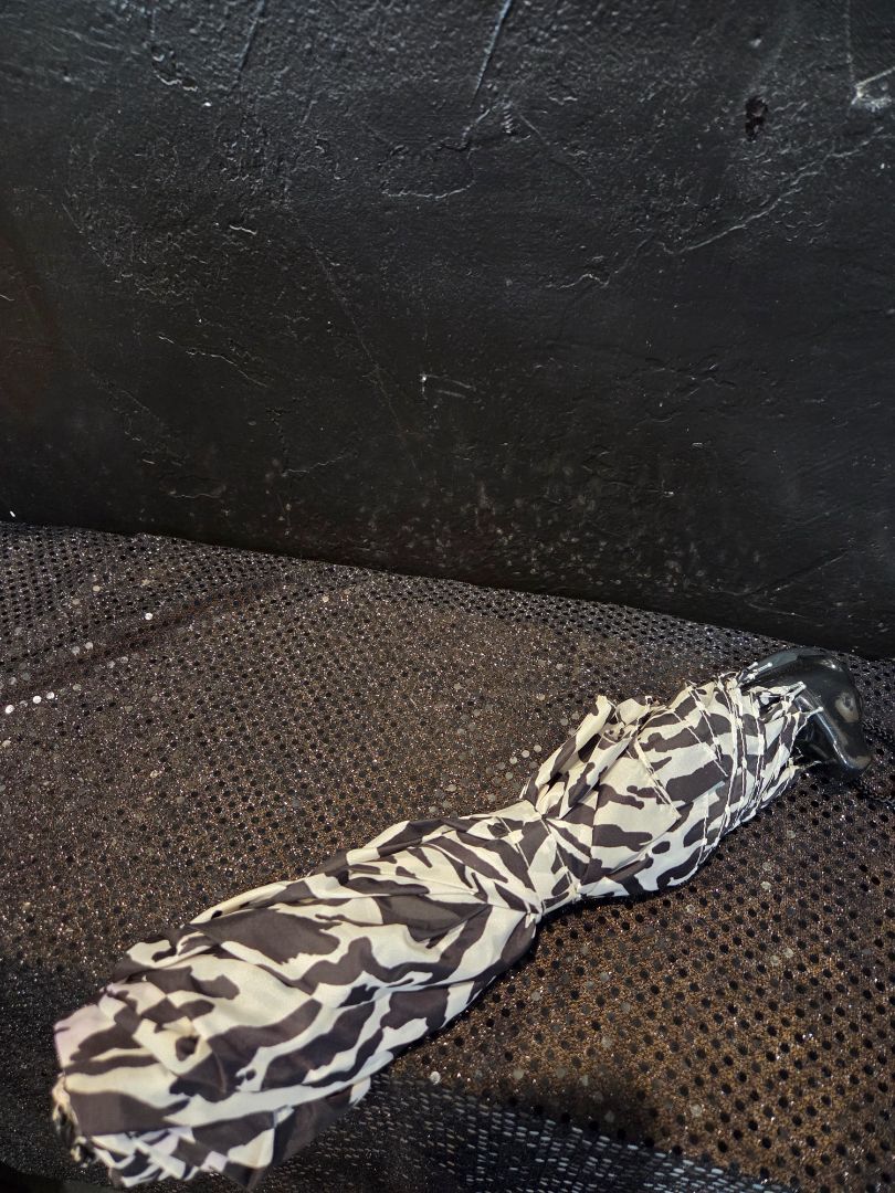 Zebra Umbrella Featuring a Horse Head