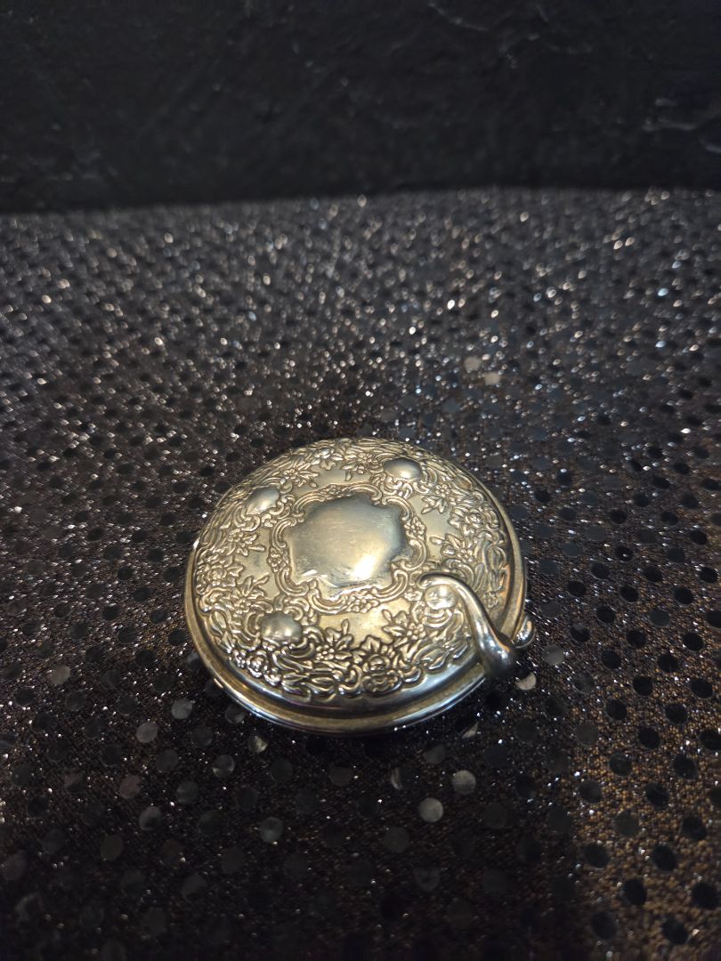 Vintage Silver Plated Mirror and Picture Compact