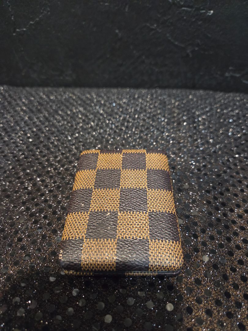 Brown Plaid Pocket Mirror