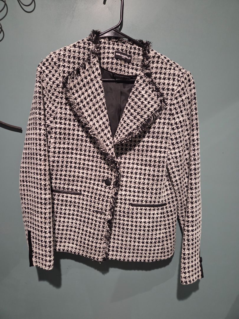 Karl Lagerfeld Houndstooth Design (sz 10)