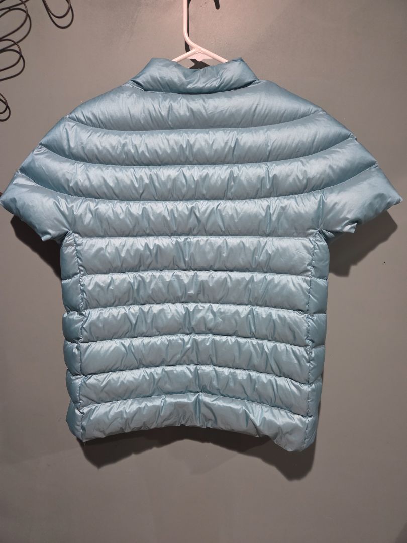 Martha Stewart Short Sleeve Quilted Down Puffer Jacket (sz M)