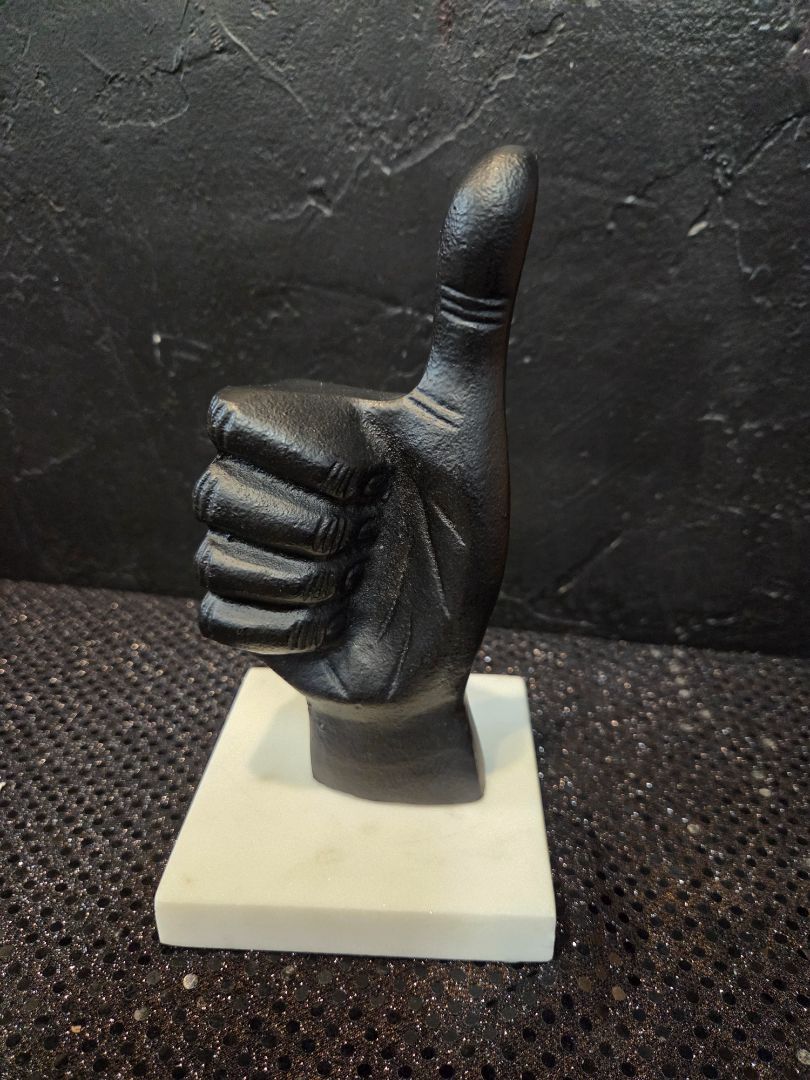 8' Metal Thumbs up Sculpture