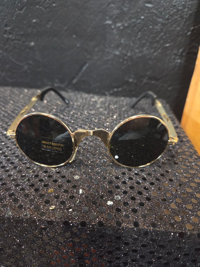 Impact Resistance Sunglasses Gold Frame