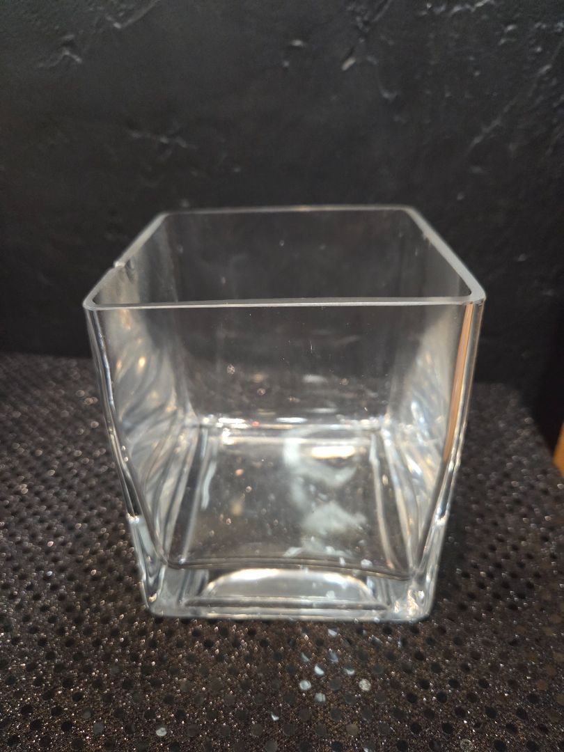 Square Glass Vase