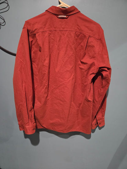 Exofficio Long Sleeve Button Shirt Rust Men's (sz S)