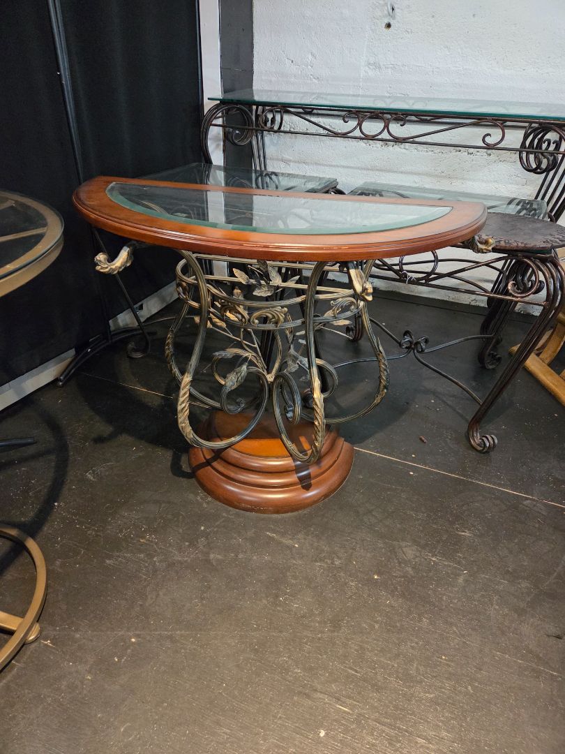 Half round console table
