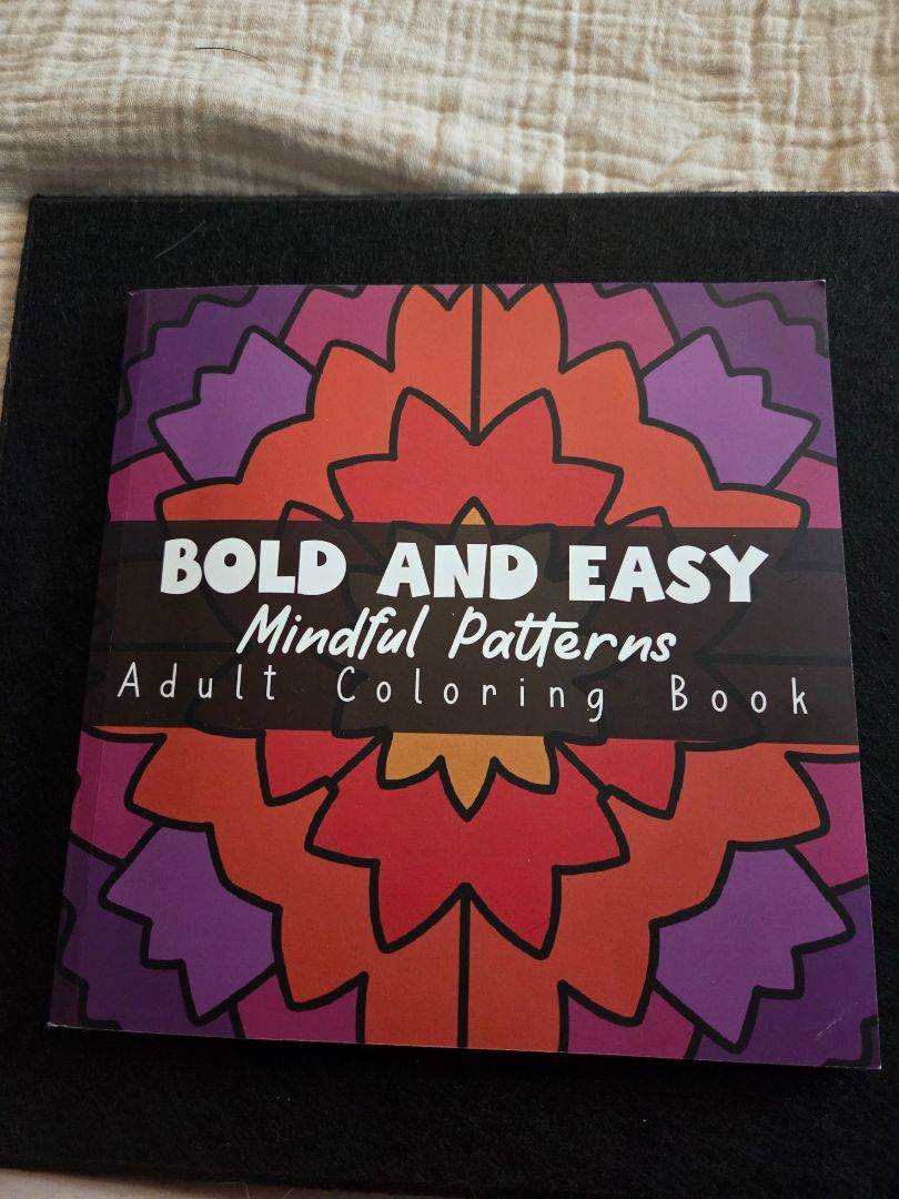 Bold and Easy Mindful Pattern Coloring book