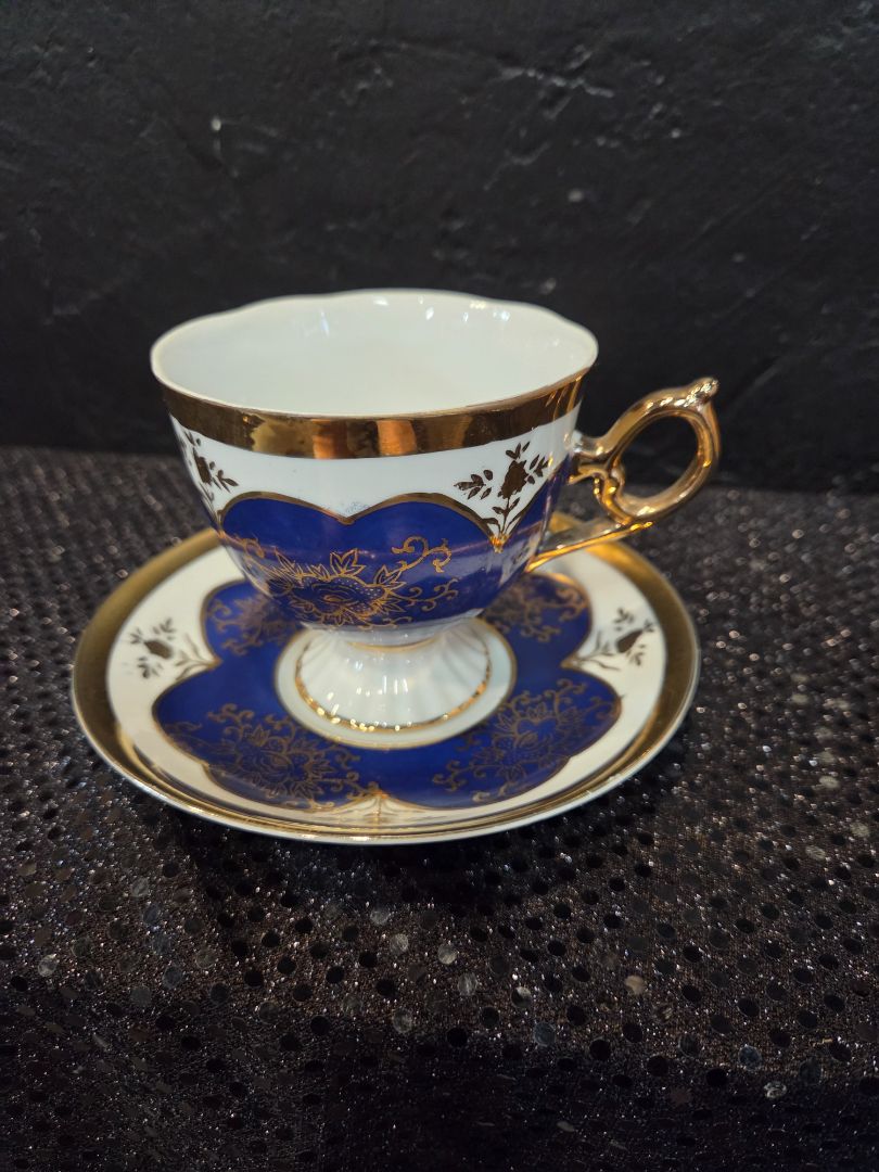 Hand Painted Shafford Tea Cup and Saucer