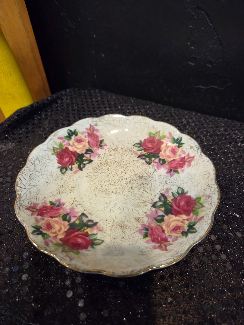 Vintage Napco Rose Blossoms Teacup and Saucer